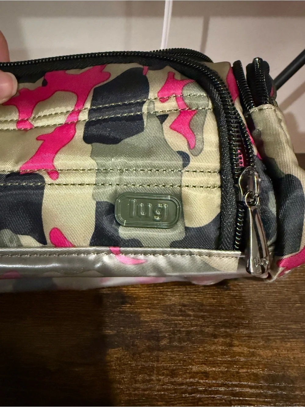 lug Pink and Green Camo Cosmetic Pouch - Picture 12 of 12